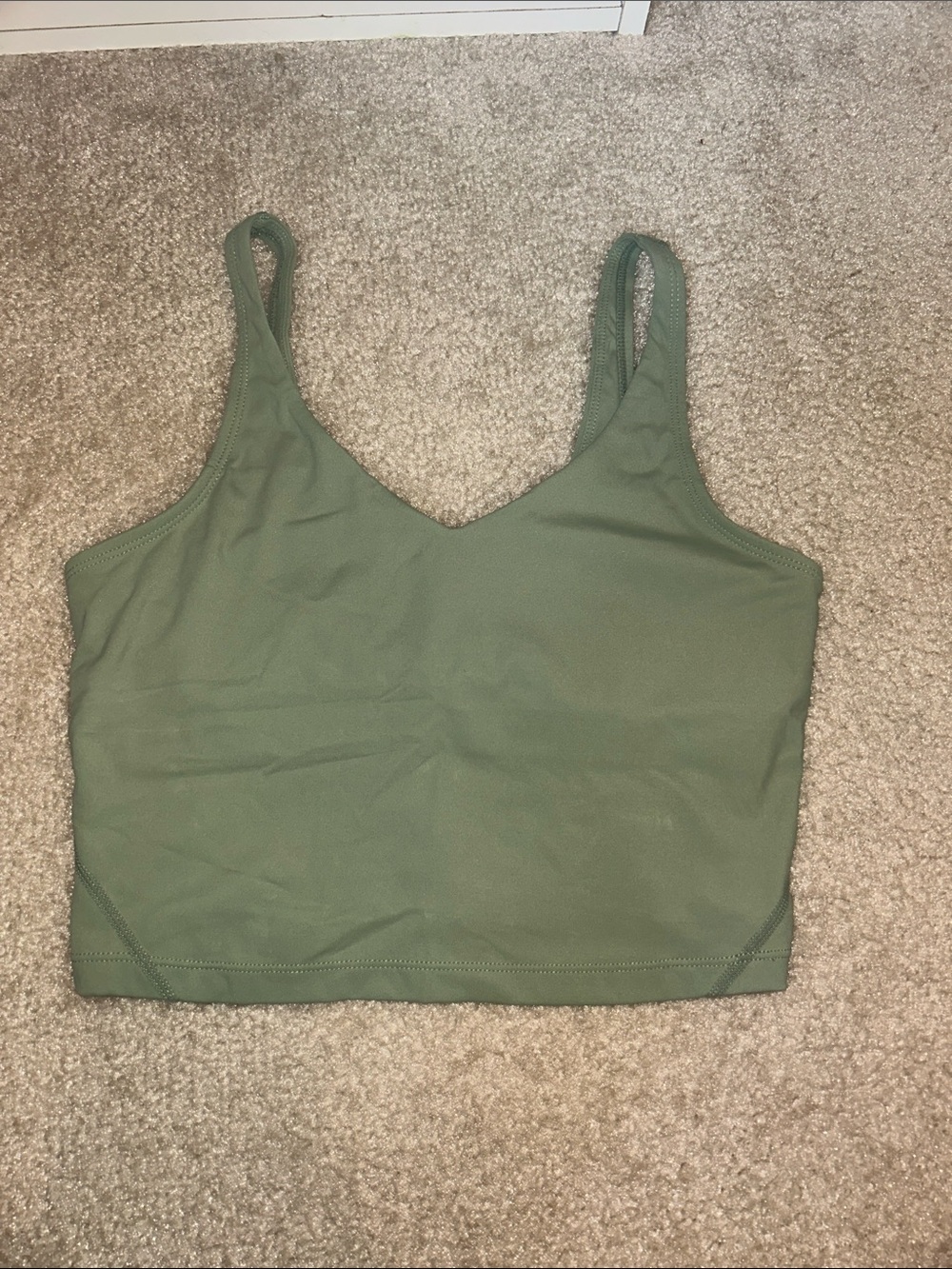Light Green Cropped Tank Top